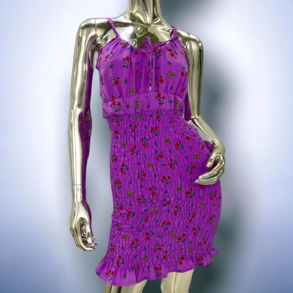 Vestido Lastex Alcinha Lilas Tam.Unico