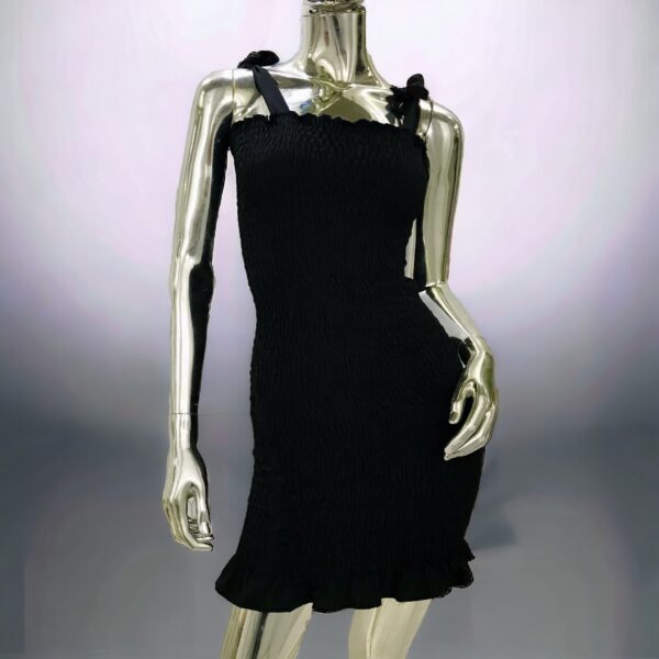 Vestido Lastex Alcinha Preto Tam.Unico