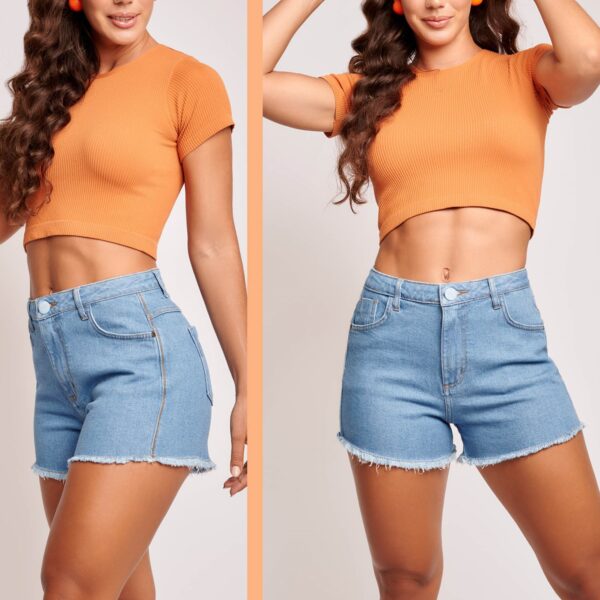 Short Jeans Confort Zig Zag Lateral Ref.11416 - Lottus