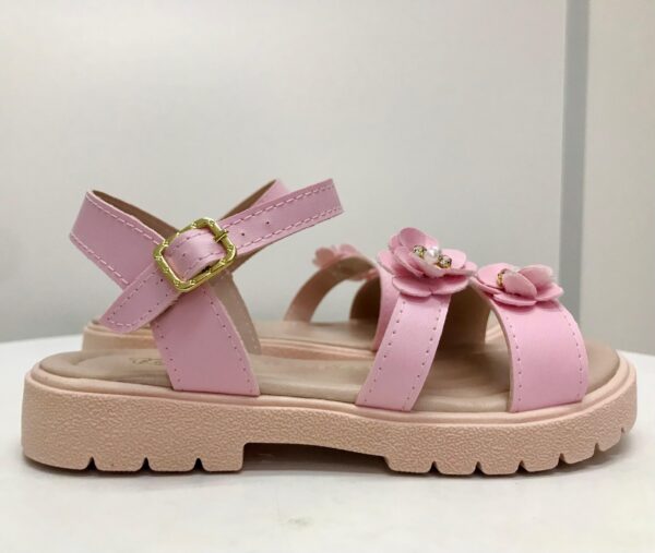 Sandalia Rasteira Rosa Fem. Ref.6007-13 - TokPé