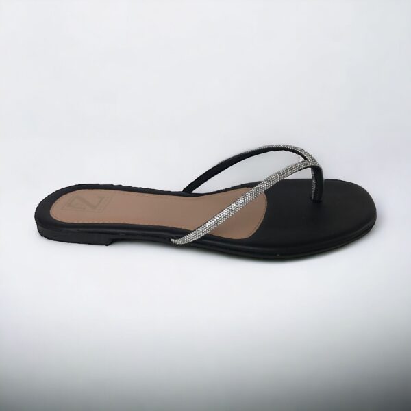 Chinelo Rasteiro Napa Preto 521-001 FZ Shoes - Image 2