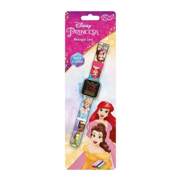 Relogio Led Infantil Princesas 51204 Toyng