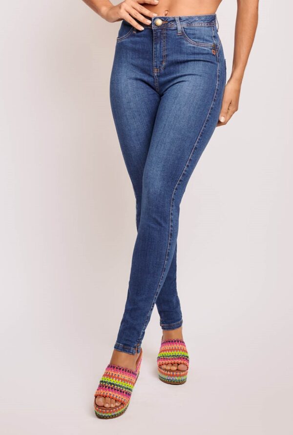 Calça Fem. Jeans Skinny Ref.11380A - Lottus