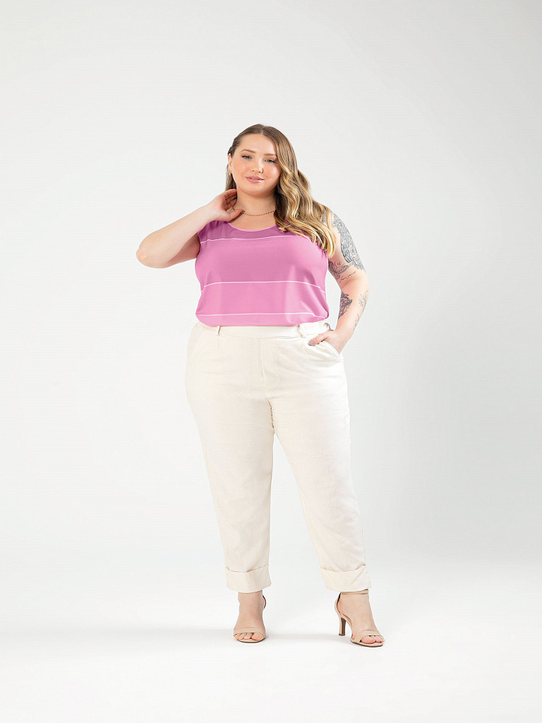Blusa Misturinha Rosa Petunia Ref.C21234-4819 - Cativa