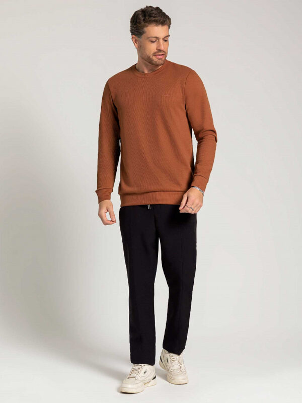 Sueter Masculino Exco Marrom Cinnamon Ref.X10078-8047 - Cativa