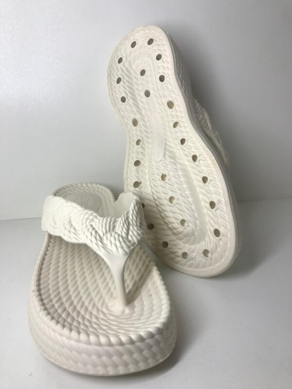 Chinelo em Plataforma Slide Eva Off White Fem. Ref.360 - Image 3