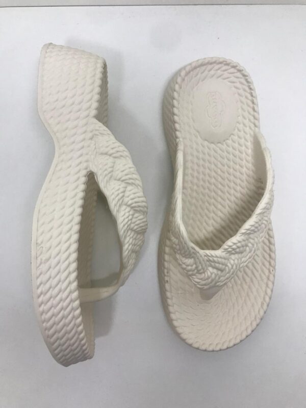 Chinelo em Plataforma Slide Eva Off White Fem. Ref.360 - Image 5