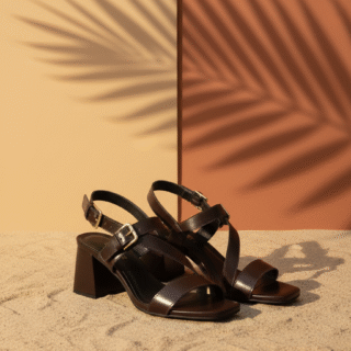 Sandalia c/Salto Quadrado Madrid Rocha M-4054 - Bourtz