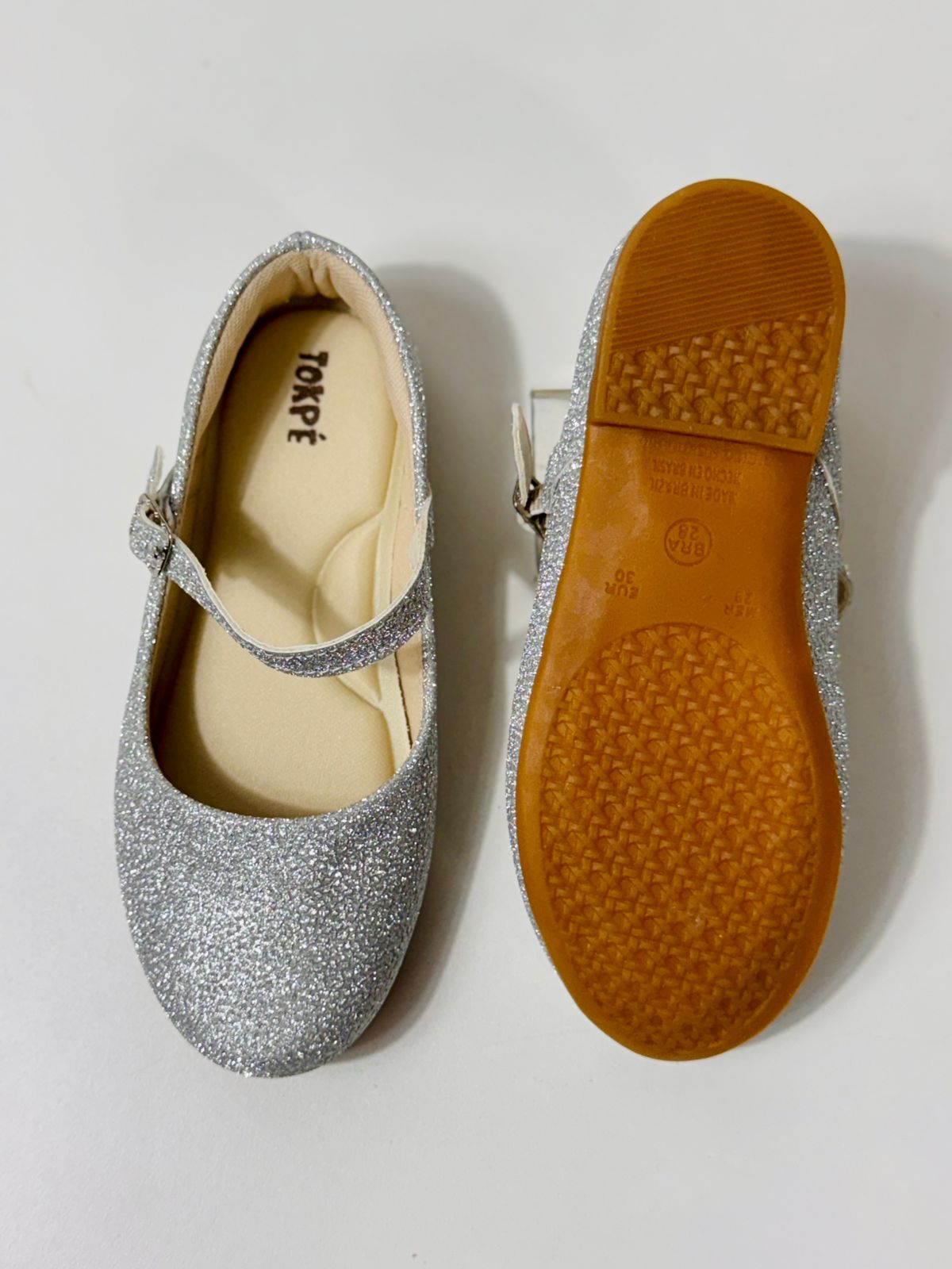 Sapatilha Fashion 28-34 Gliter Prata 8039-688 Tokpe - Imagem 3